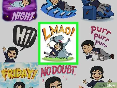 مرحله 8 Bitmoji را بچسبانید