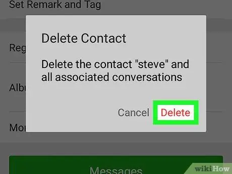 Deնջել WeChat կոնտակտը Android- ում Քայլ 6