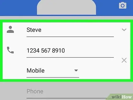 Bewerk contacten op Android Stap 4