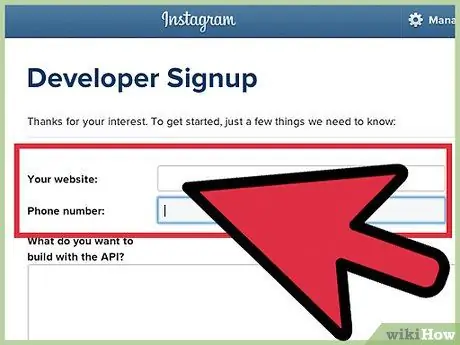 Registrieren Sie sich für die Instagram API Schritt 3