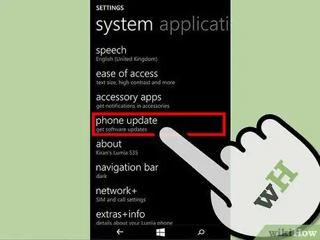 Ažurirajte Windows Phone 7. korak