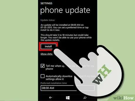 Oppdater Windows Phone Trinn 10