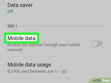 Slå mobildata til på Android Trin 2