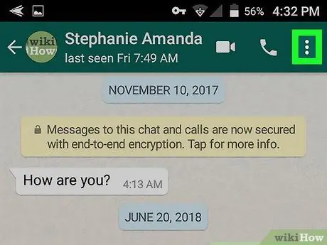 Ndani një Chat Whatsapp në Android Hapi 4