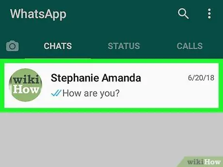 Ndani një Chat Whatsapp në Android Hapi 3