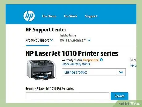 Sambungkan HP LaserJet 1010 ke Windows 7 Langkah 1