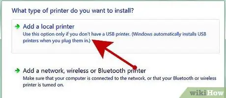 Installeer een lokale printer Stap 4