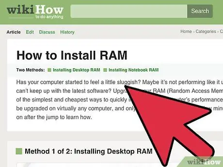 Αγορά και εγκατάσταση μνήμης RAM RAM Computer Βήμα 9