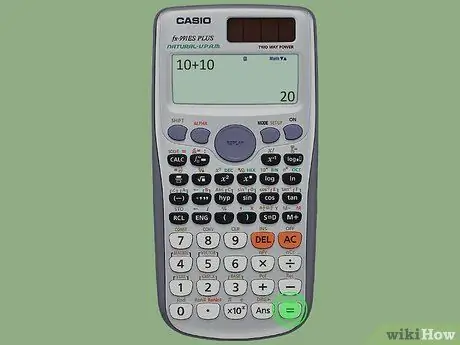 Utiliser une calculatrice Étape 6