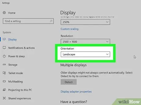 قم بتدوير شاشة الكمبيوتر الخاص بك الخطوة 2