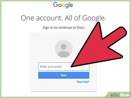 Buat Lembar Pendaftaran di Google Documents Langkah 2