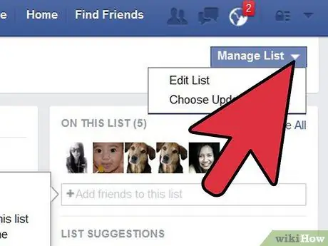 Buat Daftar Teman di Facebook Langkah 10