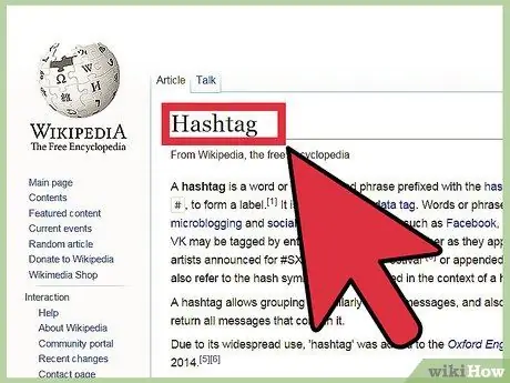 Használjon hashtageket a Twitterrel 1. lépés