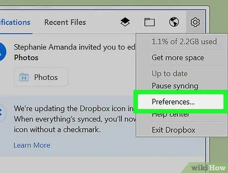 Log Keluar di Dropbox pada PC atau Mac Langkah 6