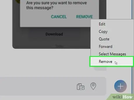 Supprimer des messages sur Skype Étape 12