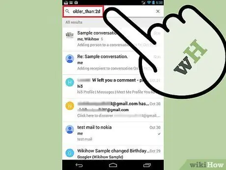 Encuentre correos electrónicos antiguos en la bandeja de entrada de Google Paso 5