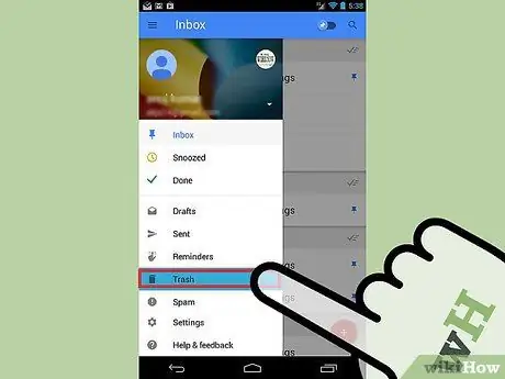 Soek ou e -posse in Google Inbox Stap 10