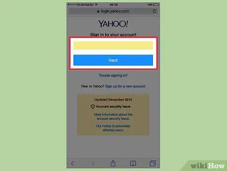 Yahoo मेल चरण 21 में सुरक्षा प्रश्न रीसेट करें