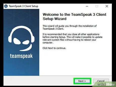 Teamspeak 3 -qadamidan foydalaning