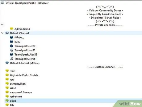 Teamspeak Addım 17 istifadə edin