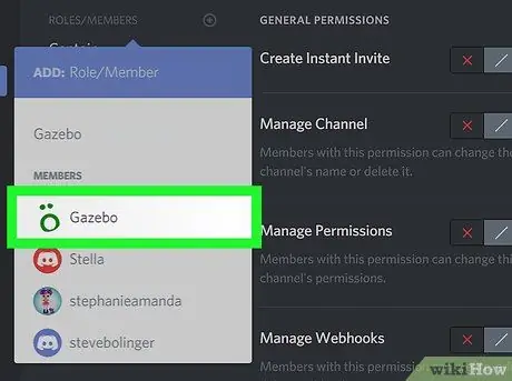 Dodajte Bota kanalu Discord v računalniku ali Macu 9. korak