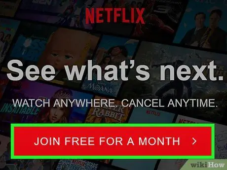 Ստացեք Netflix հաշիվ Քայլ 2