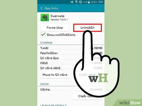 Odstranite Evernote 17. korak