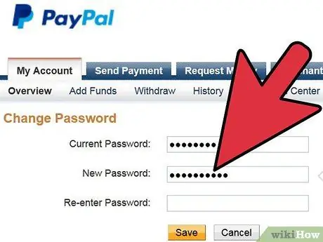 Ändern eines PayPal-Passworts Schritt 5