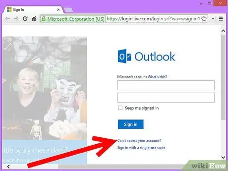 Poništite izgubljenu lozinku za Hotmail 3. korak