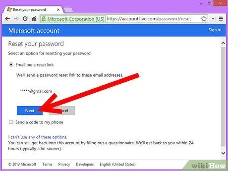 Reset a Lost Hotmail Password Step 8