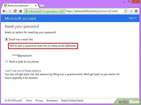 Palauta kadonnut Hotmail -salasana Vaihe 9