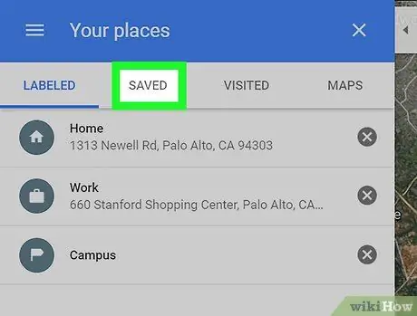 Remover lugares salvos no Google Maps no PC ou Mac Etapa 4