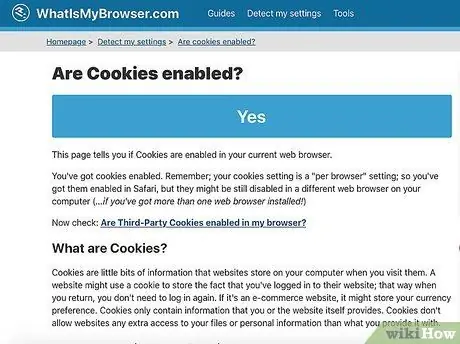 Включение файлов cookie в Safari, шаг 4