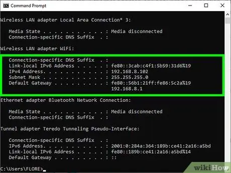 Encuentre la dirección IP de su PC Paso 11