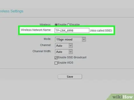 Pakeiskite belaidžio tinklo pavadinimą 18 veiksmas