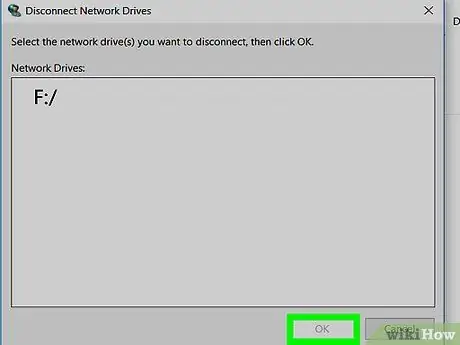 Tshem tawm Mapped Network Drive Step 8