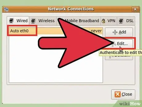 Mag-set up ng isang Network sa Ubuntu Hakbang 2