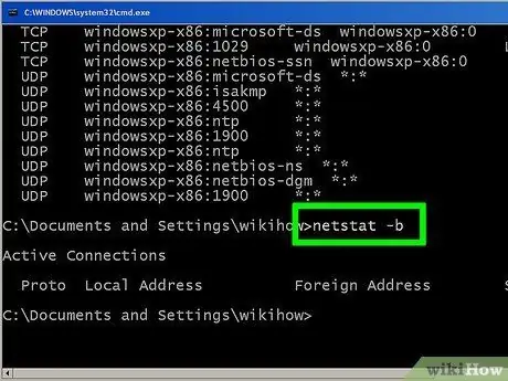 See Active Network Connections (Windows) Step 26