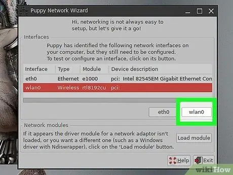 Nastavenie bezdrôtovej siete v programe Puppy Linux, krok 10