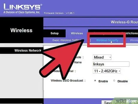 Ponastavite geslo usmerjevalnika Linksys 18. korak