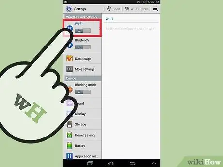 Android Tabletinizi Simsiz Ev Şəbəkəsinə Qoşun Adım 2