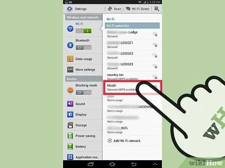 Sambungkan Tablet Android anda ke Rangkaian Rumah Tanpa Wayar anda Langkah 4