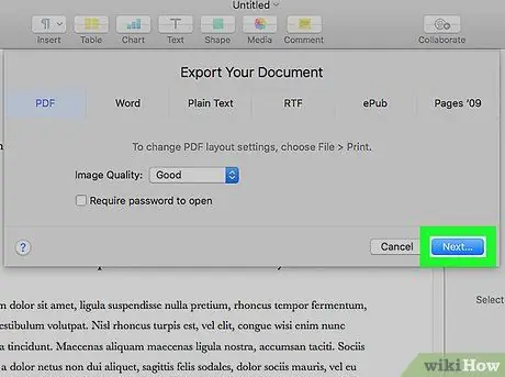 Konvertujte stránky na PDF na počítači Mac, krok 8