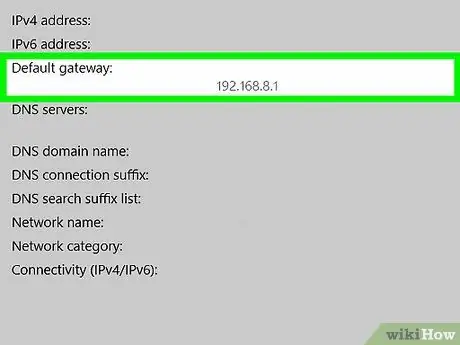 Vind het IP-adres van uw router Stap 5