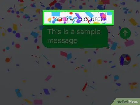 Enviar Confetti em mensagens da Apple Etapa 6