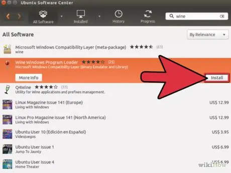 Ubuntu चरण 3. पर वाइन स्थापित करें
