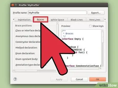 Modifier les paramètres de format par défaut dans Eclipse Étape 7