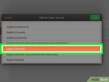 Mainiet tastatūras izkārtojumu Ubuntu 4. solī