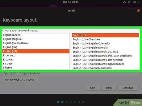 Ubuntu Adım 7'de Klavye Düzenini Değiştirin