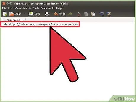Տեղադրեք Opera բրաուզերը տերմինալի միջոցով Ubuntu Քայլ 4